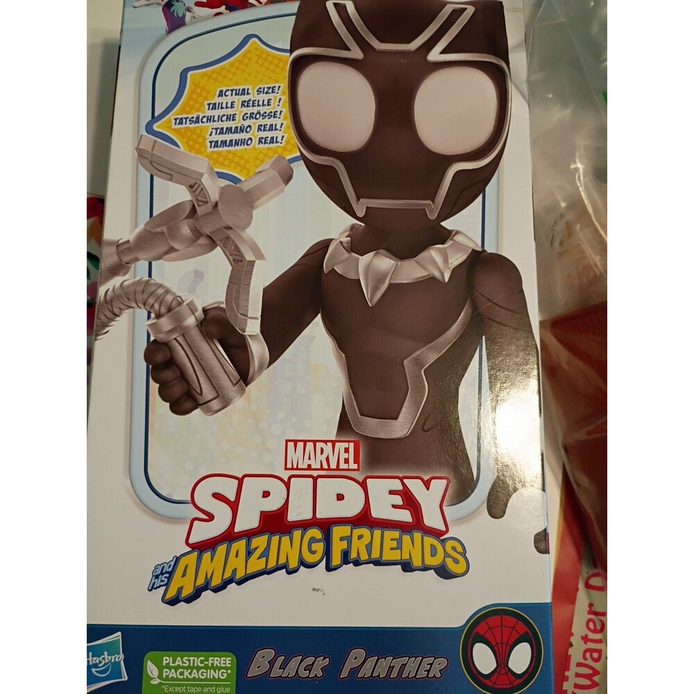 New Marvel Spidey and His Amazing Friends Super sized Black Panther 9 Inch Tall